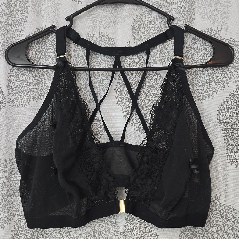 Black Strappy Bralette with Adjustable Straps
